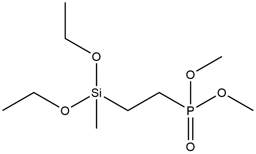 Phosphonic acid, [2-(diethoxymethylsilyl)ethyl]-, dimethyl ester (6CI,7CI,8CI,9CI) Structural