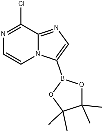 Imidazo[1,2-a]pyrazine, 8-chloro-3-(4,4,5,5-tetramethyl-1,3,2-dioxaborolan-2-yl)- Structural