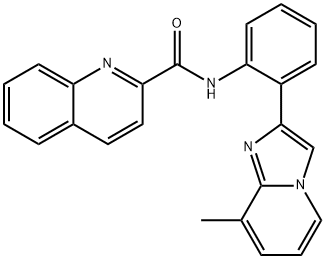 N-[2-(8-Methylimidazo[1,2-a]pyridin-2-yl)phenyl]-2-quinolinecarboxamide Structural