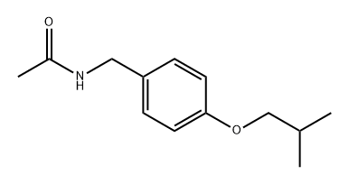 Acetamide, N-[[4-(2-methylpropoxy)phenyl]methyl]- Structural