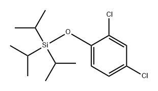 Benzene, 2,4-dichloro-1-[[tris(1-methylethyl)silyl]oxy]- Structural