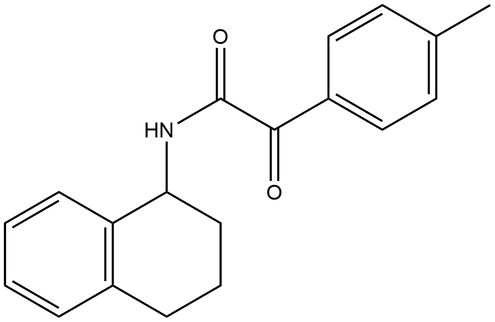 Benzeneacetamide, 4-methyl-α-oxo-N-(1,2,3,4-tetrahydro-1-naphthalenyl)- Structural