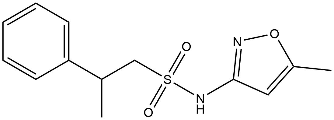 Benzeneethanesulfonamide, β-methyl-N-(5-methyl-3-isoxazolyl)- Structural