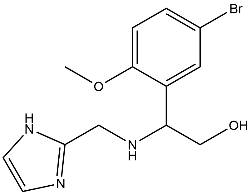 Benzeneethanol, 5-bromo-β-[(1H-imidazol-2-ylmethyl)amino]-2-methoxy- Structural