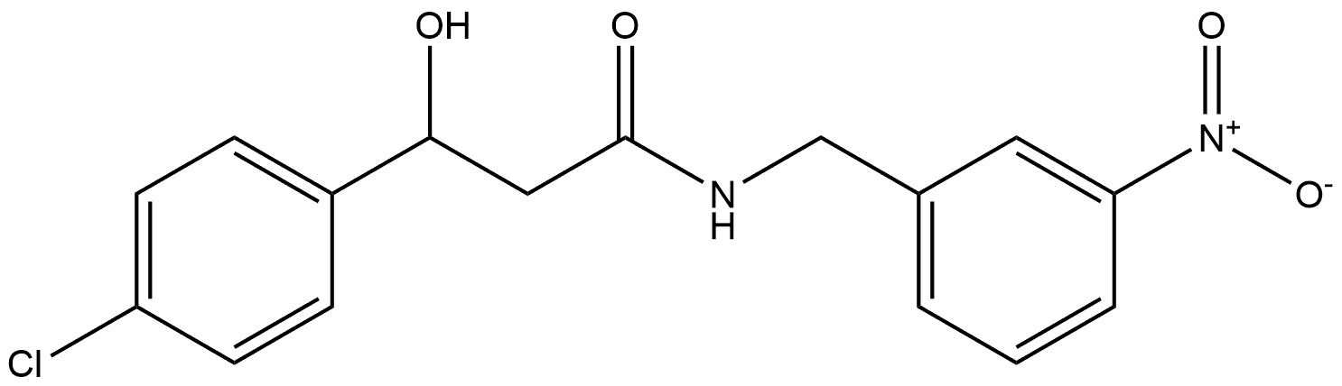 Benzenepropanamide, 4-chloro-β-hydroxy-N-[(3-nitrophenyl)methyl]- Structural