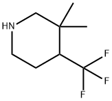 Piperidine, 3,3-dimethyl-4-(trifluoromethyl)- Structural