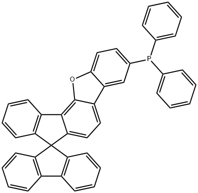 Phosphine, diphenylspiro[7H-benzo[b]fluoreno[3,4-d]furan-7,9'-[9H]fluoren]-3-yl- Structural
