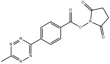 Benzoic acid, 4-(6-methyl-1,2,4,5-tetrazin-3-yl)-, 2,5-dioxo-1-pyrrolidinyl ester Structural