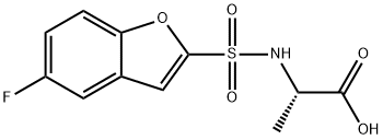 L-Alanine, N-[(5-fluoro-2-benzofuranyl)sulfonyl]- Structural