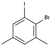 Benzene, 2-bromo-1-iodo-3,5-dimethyl- Structural