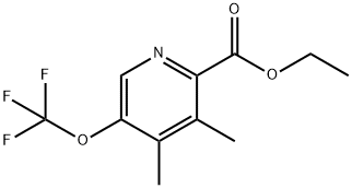 Ethyl 3,4-dimethyl-5-(trifluoromethoxy)pyridine-2-carboxylate Structural
