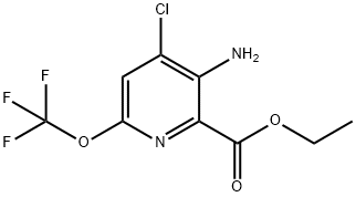 Ethyl 3-amino-4-chloro-6-(trifluoromethoxy)pyridine-2-carboxylate Structural