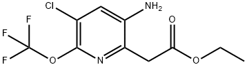 Ethyl 3-amino-5-chloro-6-(trifluoromethoxy)pyridine-2-acetate Structural