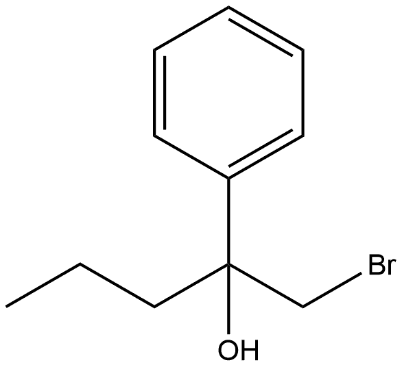 Benzenemethanol, α-(bromomethyl)-α-propyl- Structural