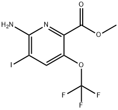 Methyl 2-amino-3-iodo-5-(trifluoromethoxy)pyridine-6-carboxylate Structural
