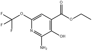 Ethyl 2-amino-3-hydroxy-6-(trifluoromethoxy)pyridine-4-carboxylate Structural