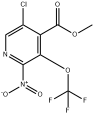 Methyl 5-chloro-2-nitro-3-(trifluoromethoxy)pyridine-4-carboxylate Structural