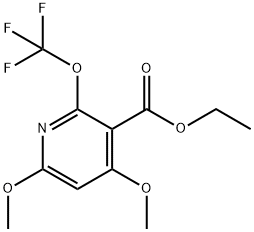 Ethyl 4,6-dimethoxy-2-(trifluoromethoxy)pyridine-3-carboxylate Structural