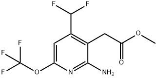 Methyl 2-amino-4-(difluoromethyl)-6-(trifluoromethoxy)pyridine-3-acetate Structural