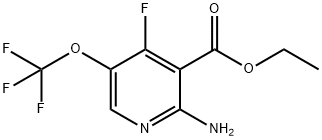 Ethyl 2-amino-4-fluoro-5-(trifluoromethoxy)pyridine-3-carboxylate Structural