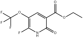 Ethyl 2-fluoro-6-hydroxy-3-(trifluoromethoxy)pyridine-5-carboxylate Structural