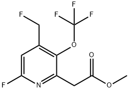 Methyl 6-fluoro-4-(fluoromethyl)-3-(trifluoromethoxy)pyridine-2-acetate