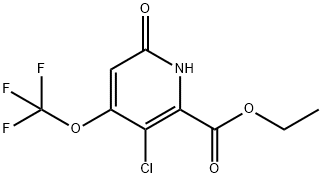 Ethyl 3-chloro-6-hydroxy-4-(trifluoromethoxy)pyridine-2-carboxylate Structural