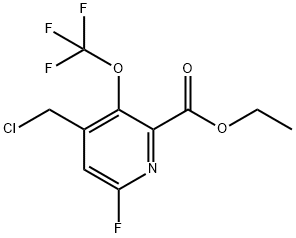 Ethyl 4-(chloromethyl)-6-fluoro-3-(trifluoromethoxy)pyridine-2-carboxylate Structural
