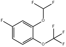 Benzene, 2-(difluoromethoxy)-4-fluoro-1-(trifluoromethoxy)- Structural