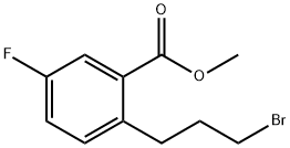 Methyl 2-(3-bromopropyl)-5-fluorobenzoate Structural