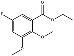 Benzoic acid, 5-fluoro-2,3-dimethoxy-, ethyl ester Structural