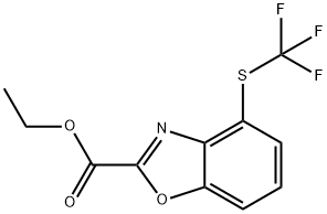 Ethyl 4-(trifluoromethylthio)benzo[d]oxazole-2-carboxylate Structural