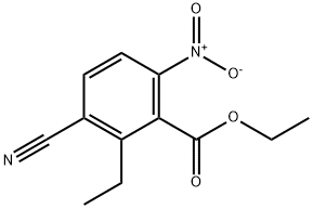 Ethyl 3-cyano-2-ethyl-6-nitrobenzoate Structural