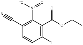 Ethyl 3-cyano-6-iodo-2-nitrobenzoate Structural