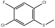 Benzene, 1,4-dichloro-2-fluoro-5-(methylthio)- Structural