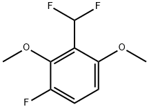 Benzene, 2-(difluoromethyl)-4-fluoro-1,3-dimethoxy- Structural
