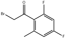 Ethanone, 2-bromo-1-(2,4-difluoro-6-methylphenyl)- Structural