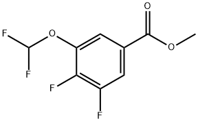 Benzoic acid, 3-(difluoromethoxy)-4,5-difluoro-, methyl ester Structural