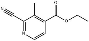 Ethyl 2-cyano-3-methylisonicotinate Structural