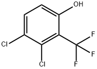 Phenol, 3,4-dichloro-2-(trifluoromethyl)- Structural