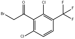 Ethanone, 2-bromo-1-[2,6-dichloro-3-(trifluoromethyl)phenyl]- Structural