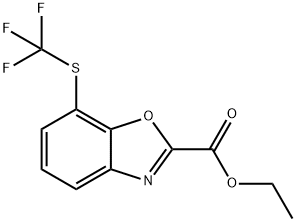 Ethyl 7-(trifluoromethylthio)benzo[d]oxazole-2-carboxylate Structural