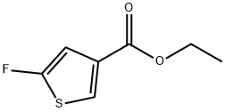 Ethyl 2-fluorothiophene-4-carboxylate Structural