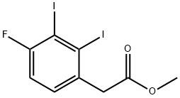 Methyl 2,3-diiodo-4-fluorophenylacetate Structural