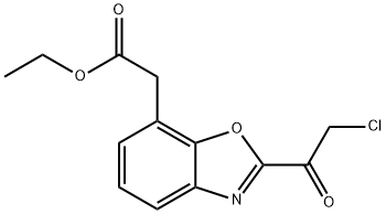 Ethyl 2-(2-chloroacetyl)benzo[d]oxazole-7-acetate Structural