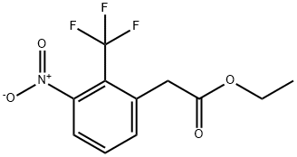 Ethyl 3-nitro-2-(trifluoromethyl)phenylacetate Structural