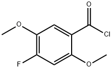 Benzoyl chloride, 4-fluoro-2,5-dimethoxy- Structural