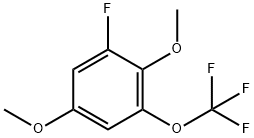 Benzene, 1-fluoro-2,5-dimethoxy-3-(trifluoromethoxy)- Structural