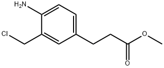 Methyl 3-(4-amino-3-(chloromethyl)phenyl)propanoate Structural