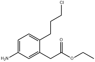 Ethyl 5-amino-2-(3-chloropropyl)phenylacetate Structural